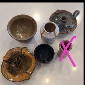 Artisan Pottery Home Decor Set